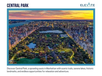 an aerial view of a city with a bridge at Convenient 2BR - Walking distance to Times Square in New York