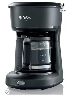 a black coffee maker with a black coffee at 6-A Diamond in Yonkers, NY in Yonkers