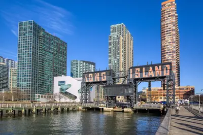 a view of a city with tall buildings at Blueground Long Island City 1bd apartment NYC-1612 in New York