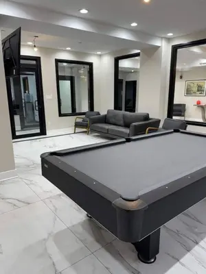 a billiard room with a pool table in a house at Central Albany Apartment Private Unit Near Capitol and Empire Plaza in Albany