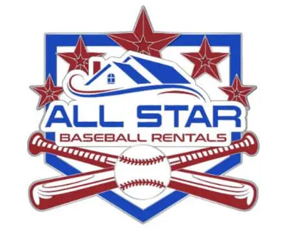an all star baseball team logo with a bat at The Wheelhouse All Star Baseball Rentals in Oneonta